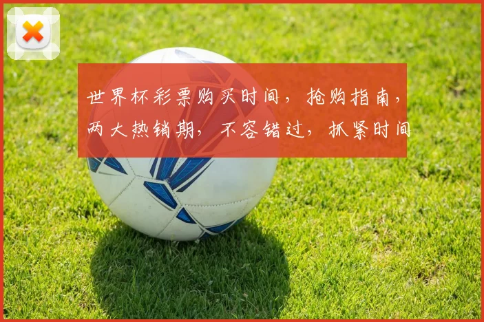 世界杯彩票购买时间，抢购指南，两大热销期，不容错过，抓紧时间